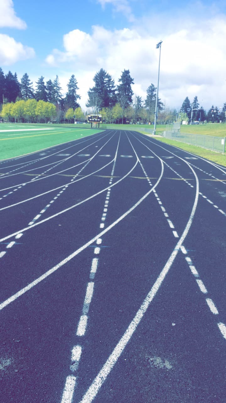 Hudson Bay High School Athletic Track