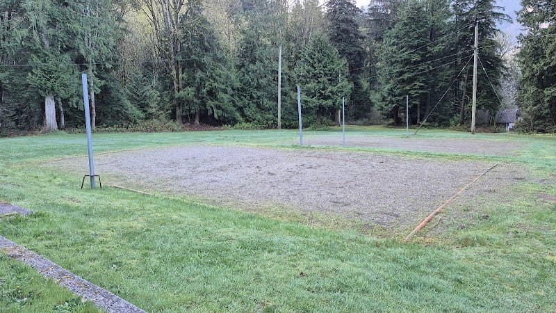 Sand volleyball court